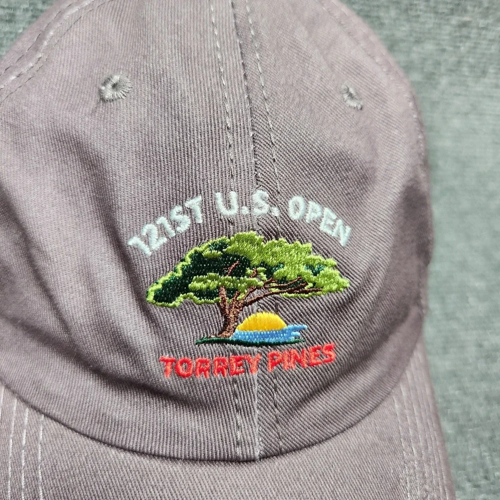 USGA 121st U.S. Open Torrey Pines Member Hat Adjustable Gray‎ Golf Cap Mens